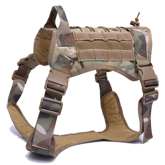 Tactical Dog Harnesses Pet Training Vest Harness for Medium Large Dogs No Pull Adjustable K9 Working Easy Control with Handle