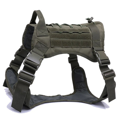 Tactical Dog Harnesses Pet Training Vest Harness for Medium Large Dogs No Pull Adjustable K9 Working Easy Control with Handle